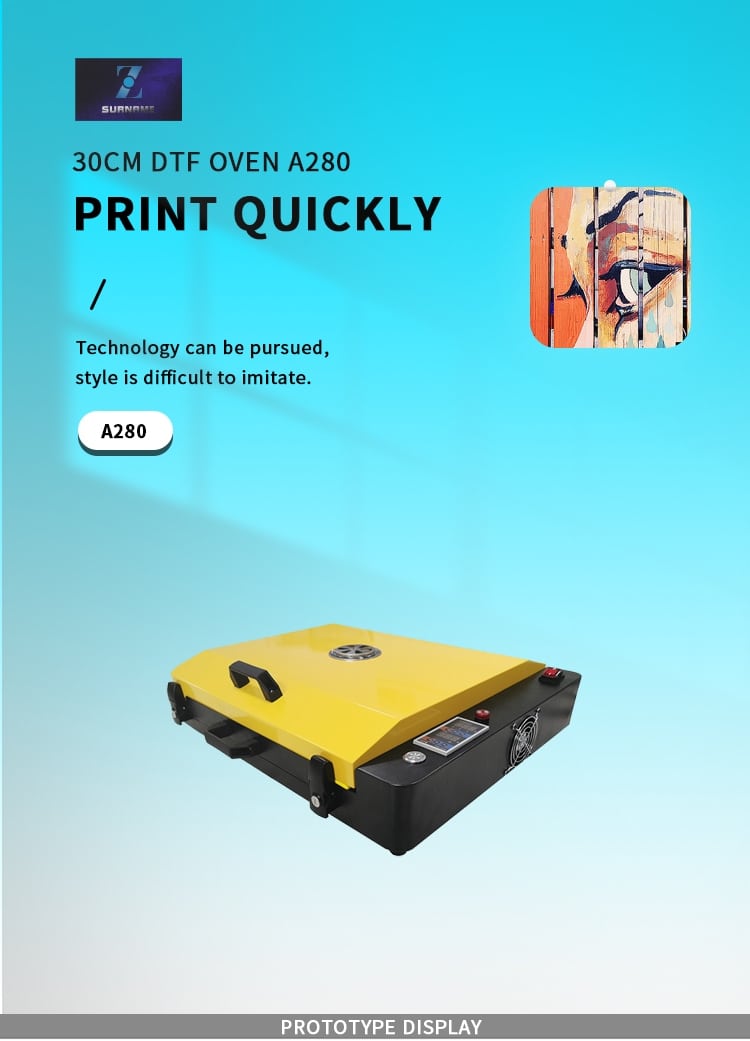 horno de curado A3 dtf