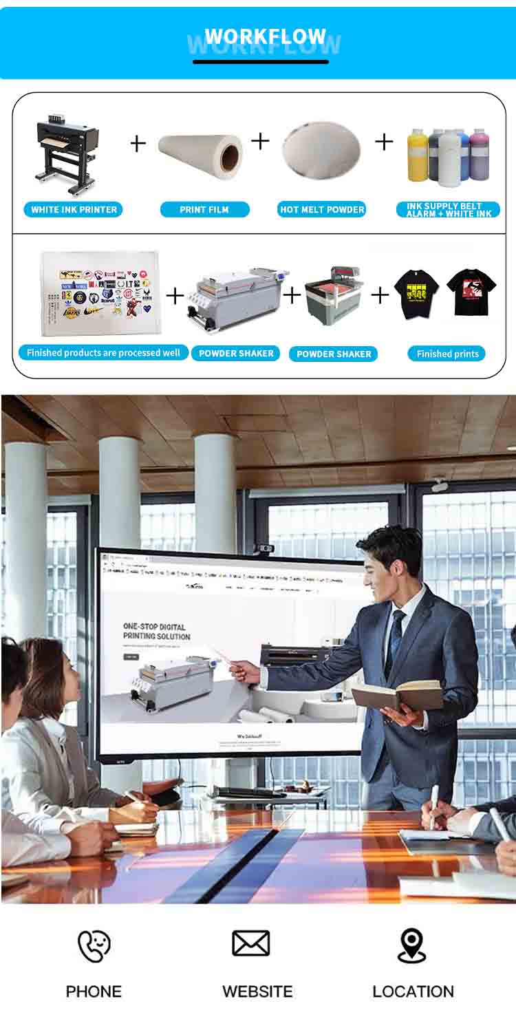 flujo de trabajo de la máquina secadora agitadora dtf