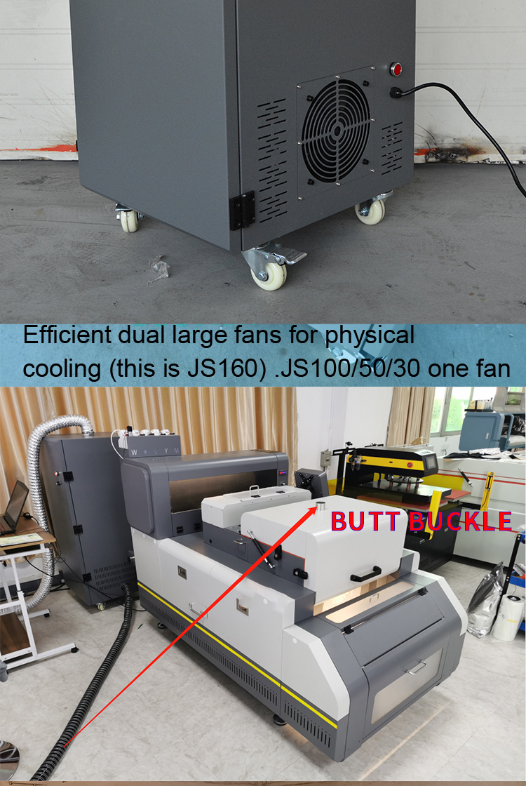 Detalle de purificador de humos dtf