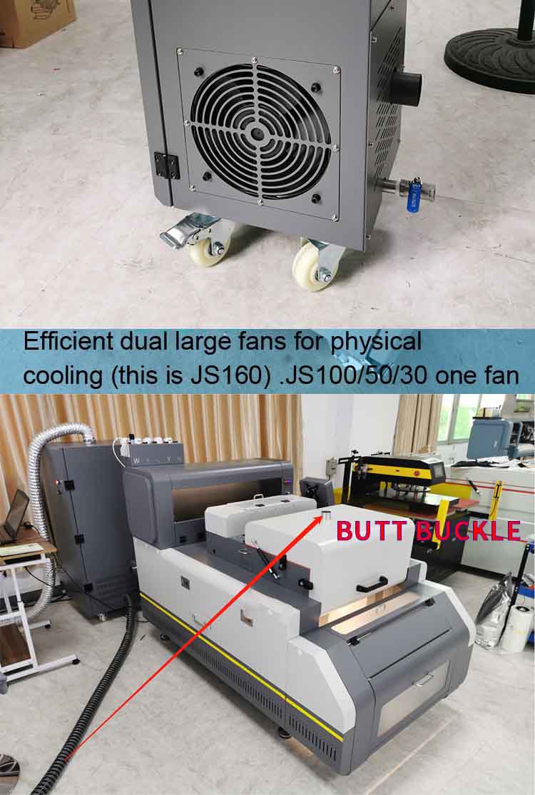 Detalle de purificador de humos dtf