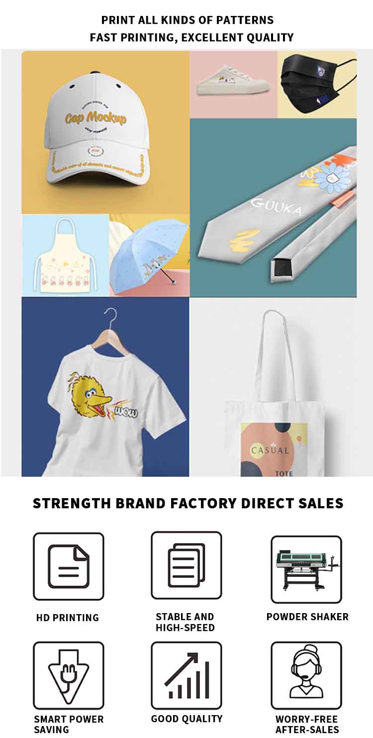 Aplicación de impresora dtf de cuatro cabezales